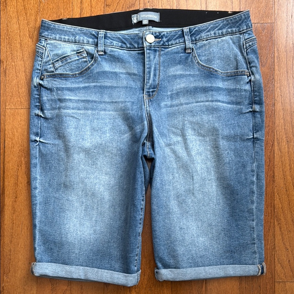 Wit & Wisdom Bermuda Denim‎ Jean Shorts 16W